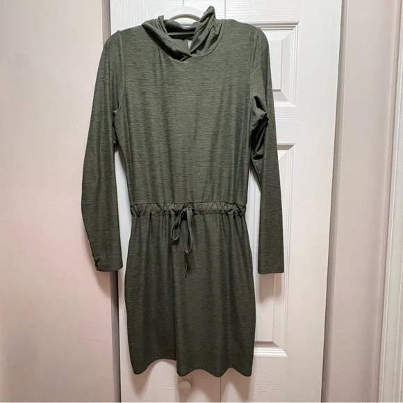 Kyodan Olive Green Hooded Dress Size Small - Picture 2 of 6